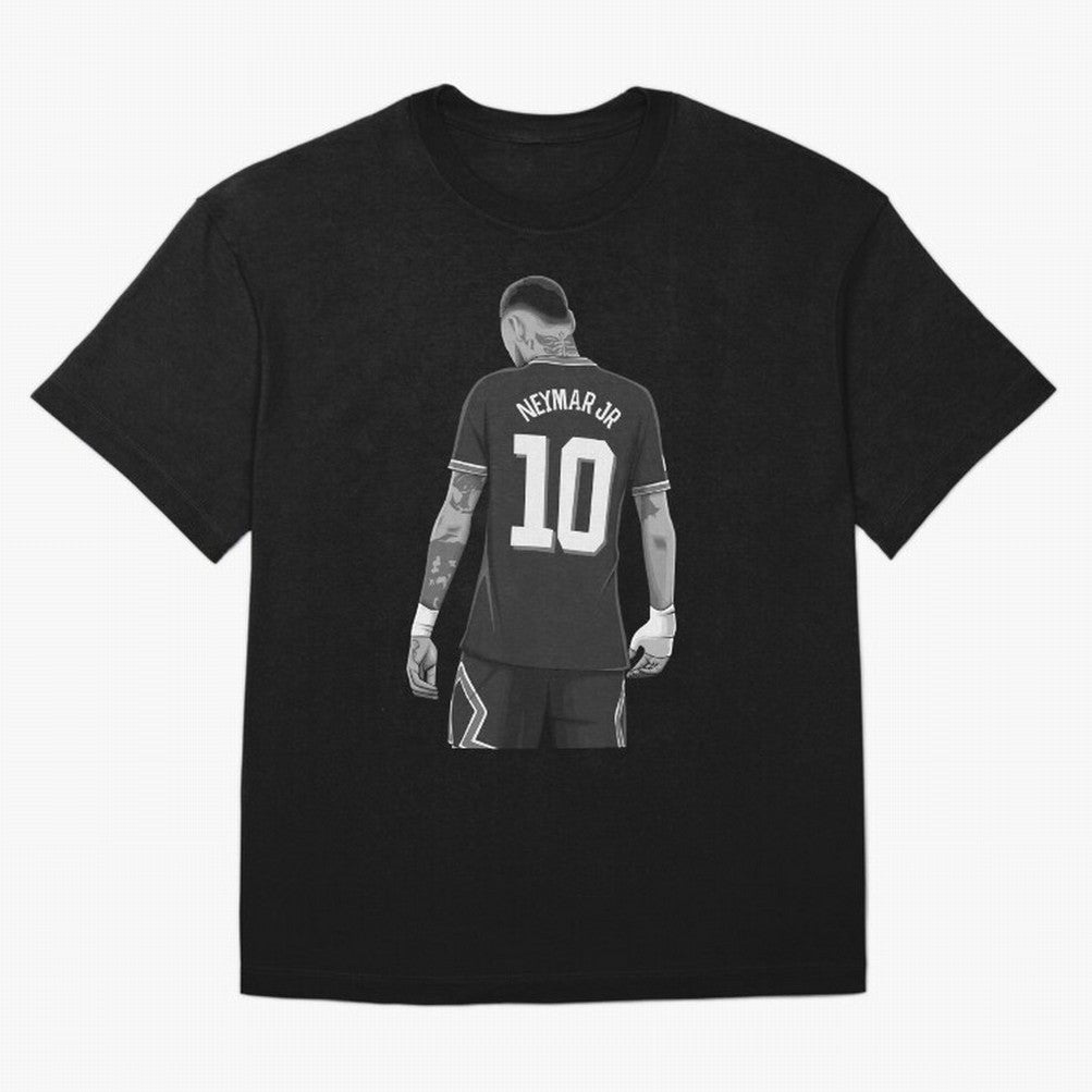 Neymar Jr Black and White Version Oversized T-Shirt Celebrate Golden Goal Energy in Match Day Hype around FIFA World Cup 2026, Haaland, Brazil, Portugal and Argentina, Goal Celebration Energy, Supporter Heritage, Football Icons and Worldwide