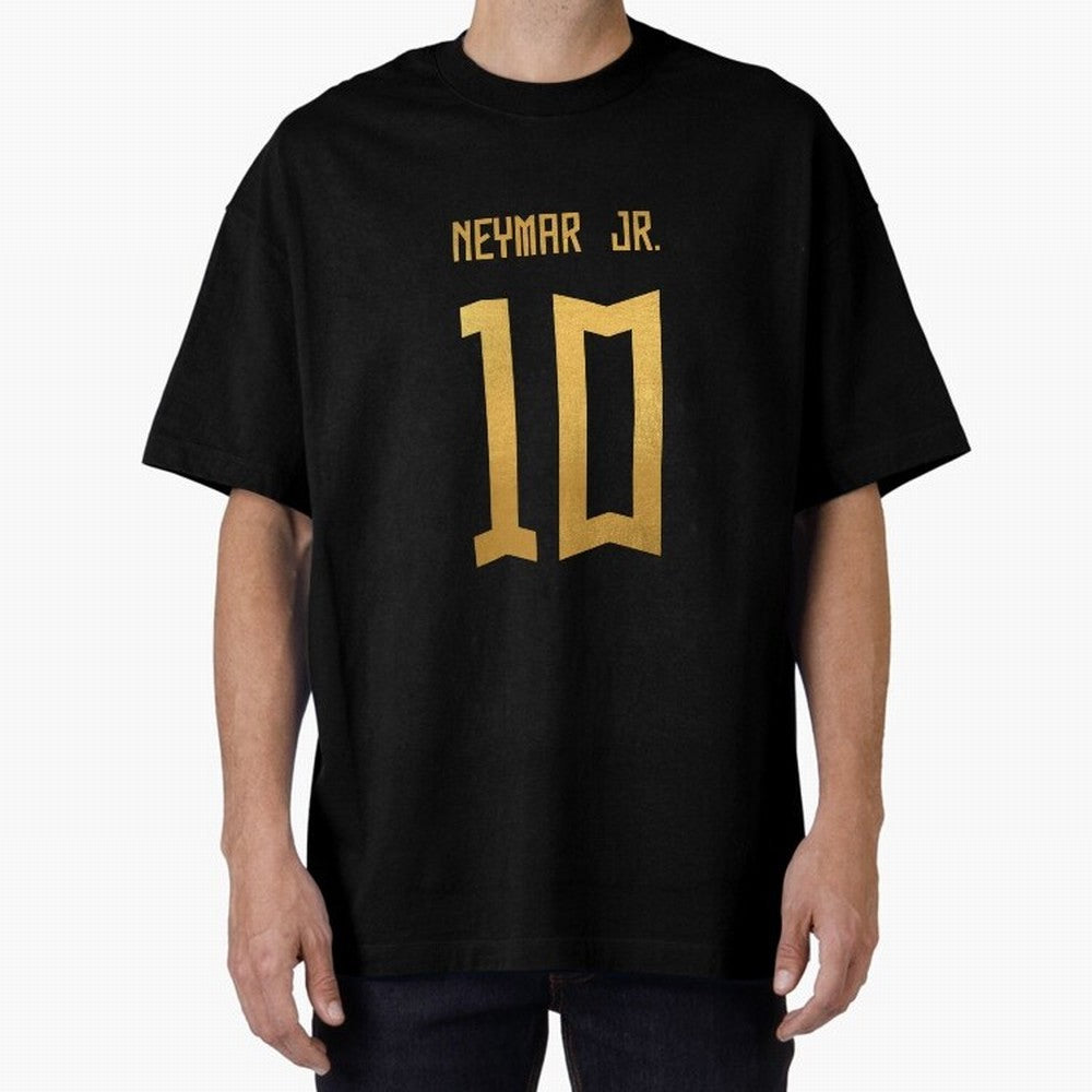 Copy of Neymar Jr Brazil Jersey 2023 Oversized T-Shirt Join the Countdown to FIFA World Cup 2026 Group Stage Featuring Haaland, Germany Energy, Champion Mindset, Group Stage Buzz, Knockout Tension and Passionate Fan Culture; Perfect for Fans,