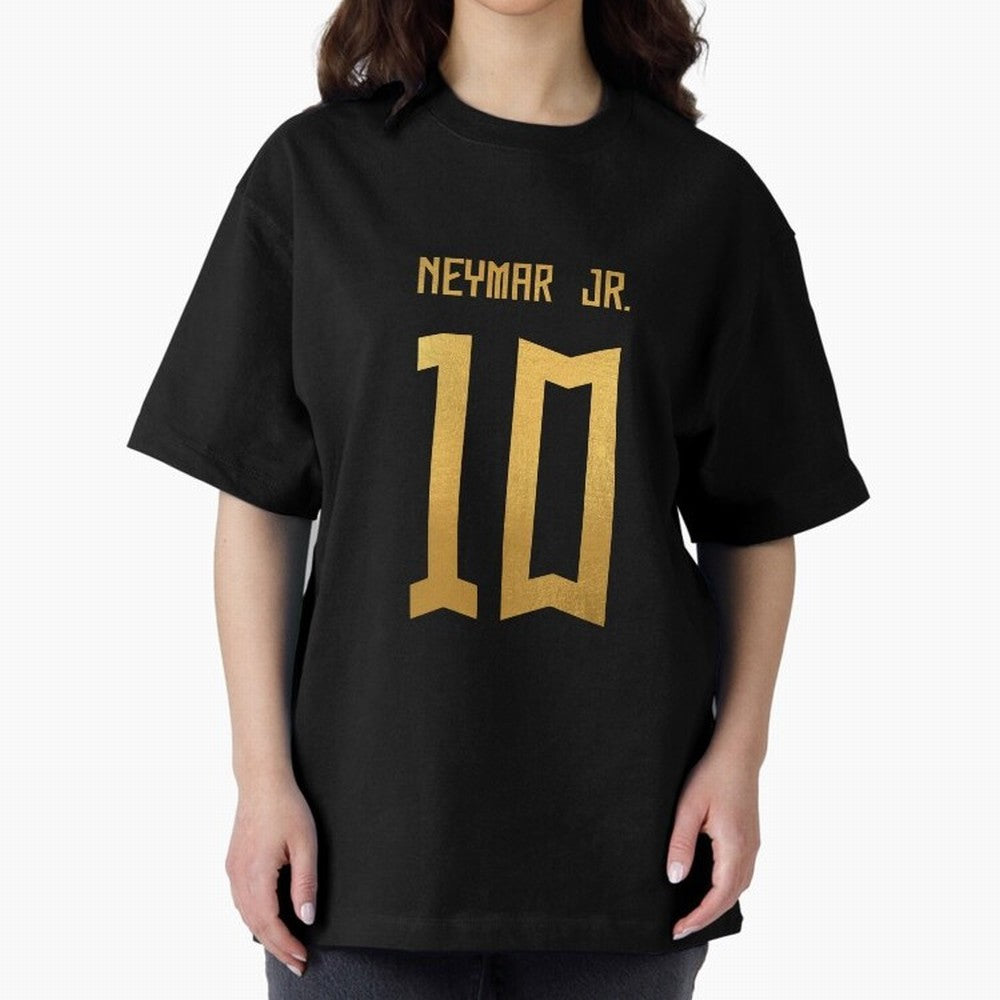 Copy of Neymar Jr Brazil Jersey 2023 Oversized T-Shirt Join the Countdown to FIFA World Cup 2026 Group Stage Featuring Haaland, Germany Energy, Champion Mindset, Group Stage Buzz, Knockout Tension and Passionate Fan Culture; Perfect for Fans,