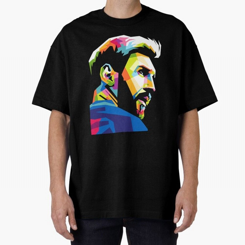 Wpap Leo Messi Graphic Oversized T-Shirt Show Passion for the Stars of FIFA World Cup 2026 Group Stage Spirit, with Argentina, France and Brazil, Haaland and Mbappe, Global Supporter Spirit, Legendary Goals, National Colors and Tournament