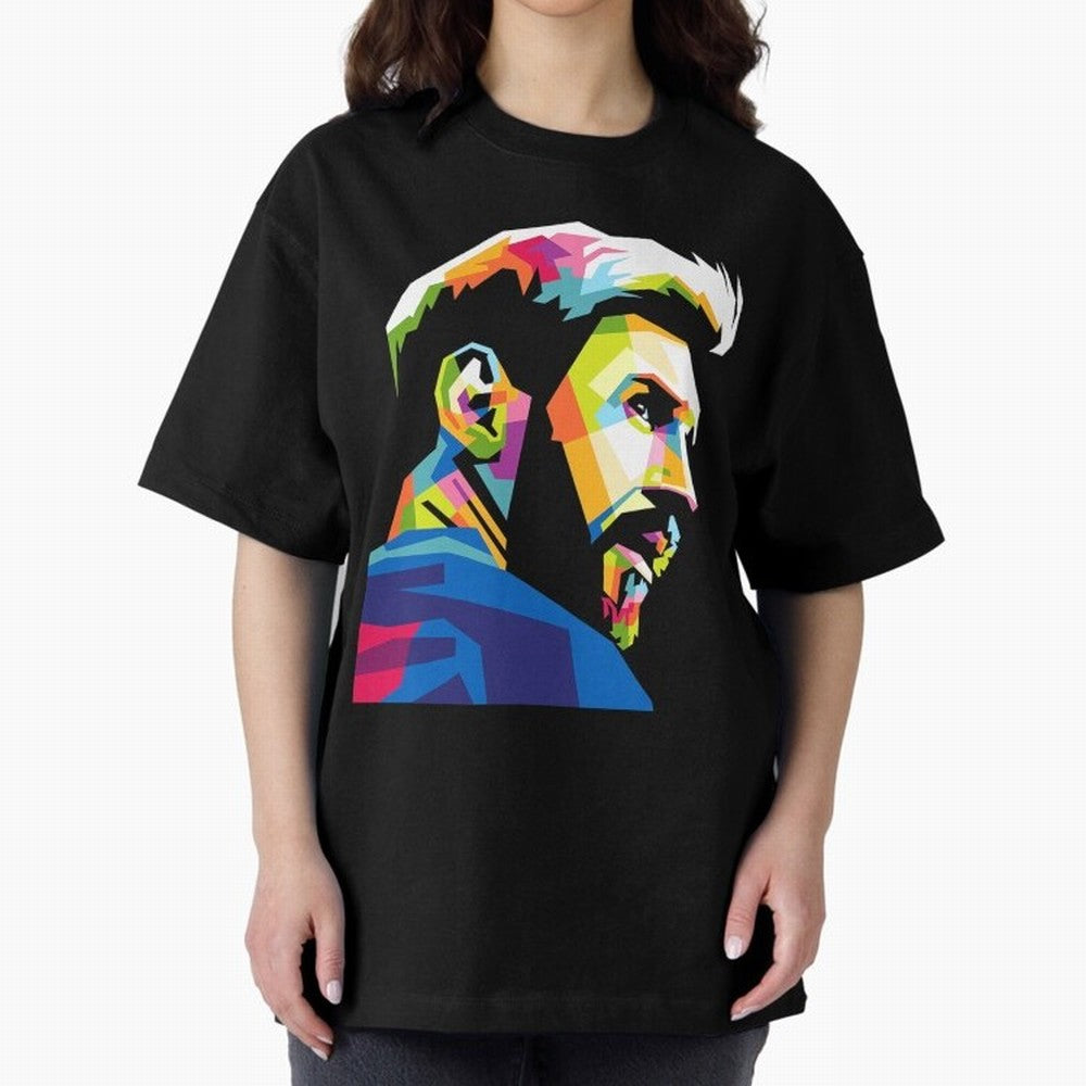 Wpap Leo Messi Graphic Oversized T-Shirt Show Passion for the Stars of FIFA World Cup 2026 Group Stage Spirit, with Argentina, France and Brazil, Haaland and Mbappe, Global Supporter Spirit, Legendary Goals, National Colors and Tournament