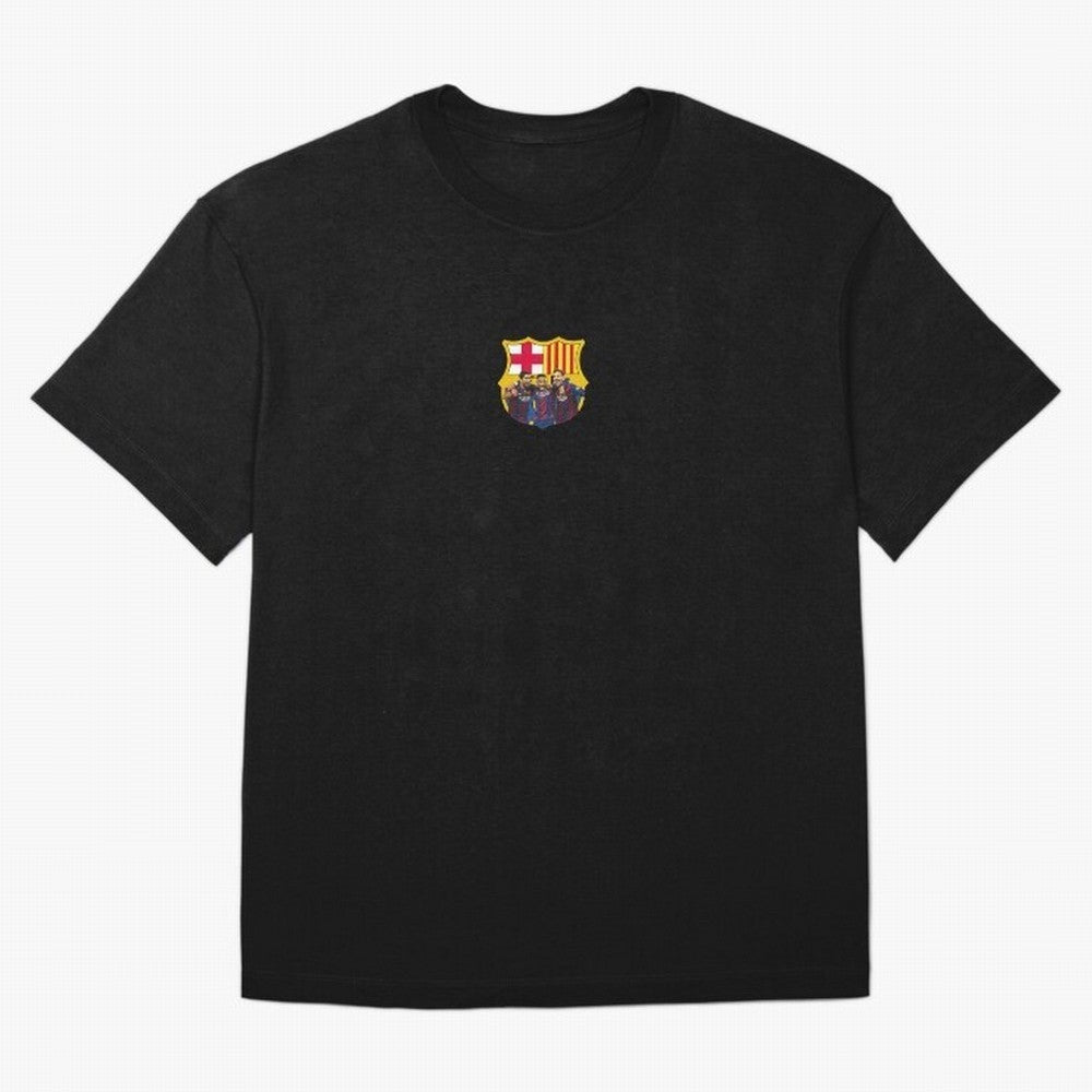 Barcelona logo, Massi, Neymar and Suar Premium T-Shirt Stand Proud for FIFA World Cup 2026 Capturing Neymar, Netherlands Energy, Retro Football Energy, Iconic Rivalries, Trophy Chase Drama and Stadium Atmosphere; Built for Supporters Chasing Trophy