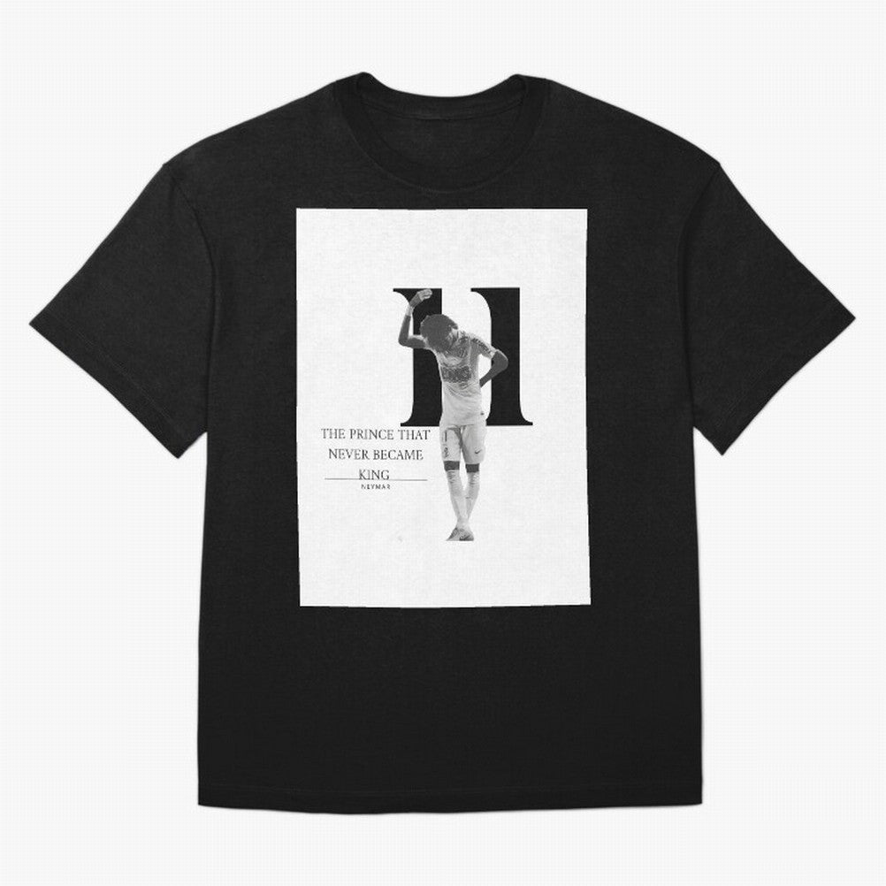 The Prince that never became king- neymar jr quote Graphic T-Shirt Back the Journey through Global Football Passion for FIFA World Cup 2026 Group Stage, Centered on CR7, Argentina, France and Brazil, Goal Celebration Energy, Supporter Heritage,