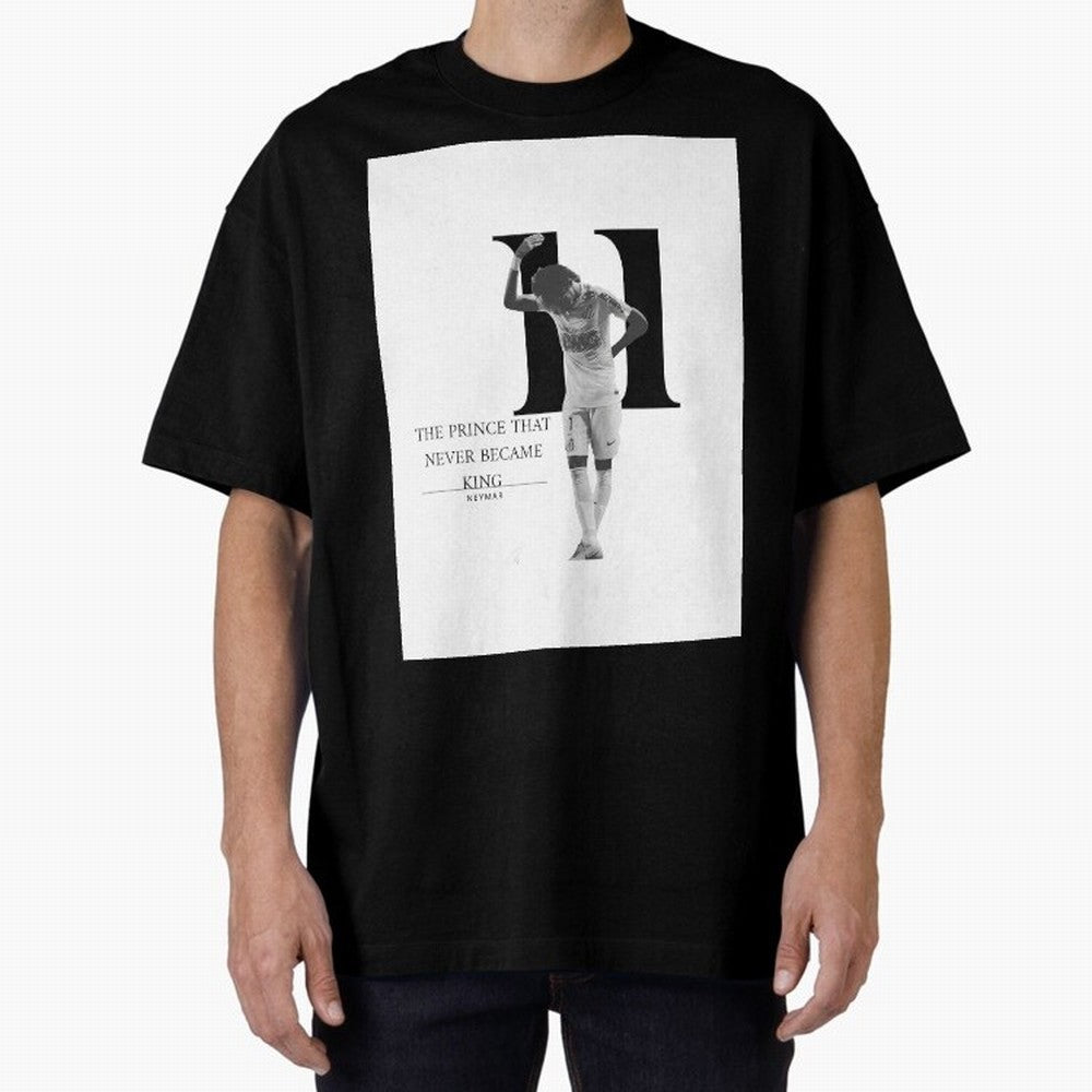 The Prince that never became king- neymar jr quote Graphic T-Shirt Back the Journey through Global Football Passion for FIFA World Cup 2026 Group Stage, Centered on CR7, Argentina, France and Brazil, Goal Celebration Energy, Supporter Heritage,