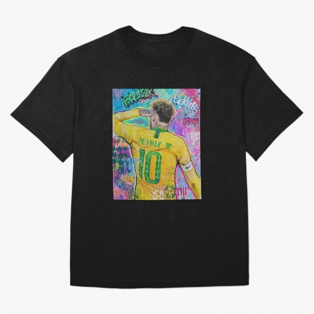 Neymar Jr Premium T-Shirt Represent the Passion of FIFA World Cup 2026 USA Canada Mexico for Fans of Mbappe and Neymar and Argentina, France and Brazil, Bringing Vintage Soccer Flavor, Modern Football Stars, National Flags and Final Night Emotion;
