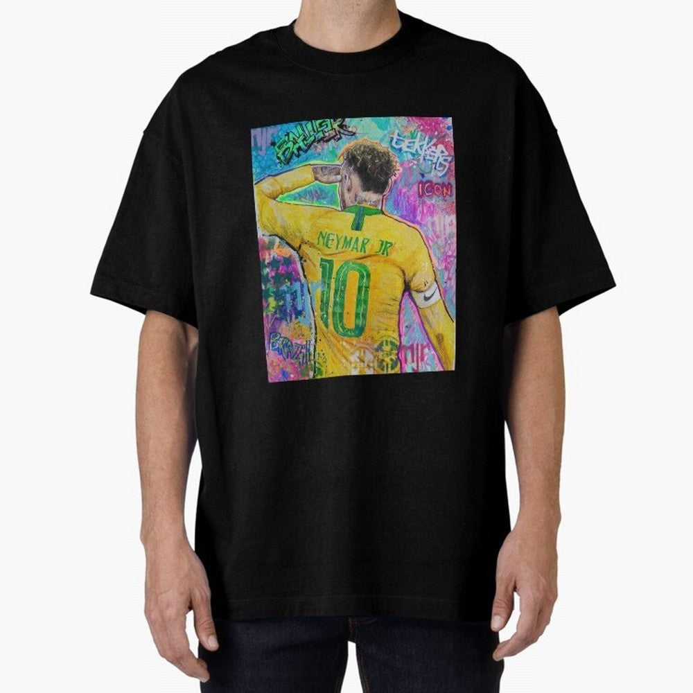 Neymar Jr Premium T-Shirt Represent the Passion of FIFA World Cup 2026 USA Canada Mexico for Fans of Mbappe and Neymar and Argentina, France and Brazil, Bringing Vintage Soccer Flavor, Modern Football Stars, National Flags and Final Night Emotion;
