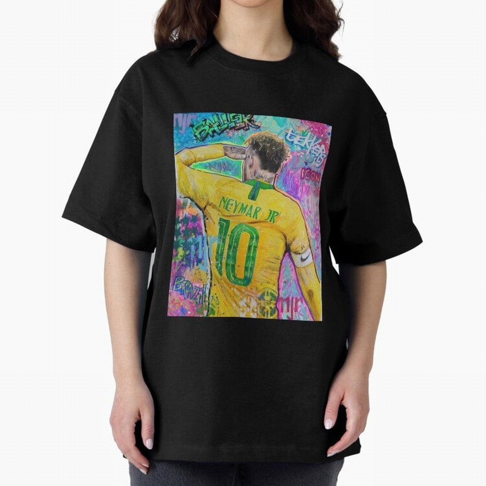Neymar Jr Premium T-Shirt Represent the Passion of FIFA World Cup 2026 USA Canada Mexico for Fans of Mbappe and Neymar and Argentina, France and Brazil, Bringing Vintage Soccer Flavor, Modern Football Stars, National Flags and Final Night Emotion;