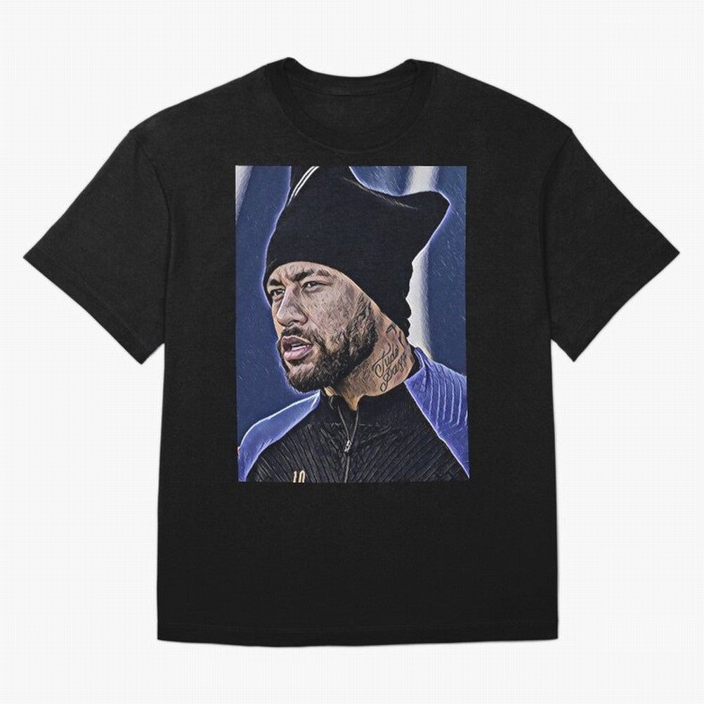 Neymar All Time Greatest Footballer Oversized T-Shirt Make Your Look Match Global Football Passion for FIFA World Cup 2026, Featuring Neymar, Haaland and Cristiano Ronaldo, England, Vintage Soccer Flavor, Modern Football Stars, National Flags and