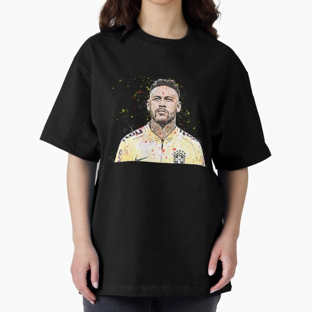 Neymar Neymar Oversized T-Shirt Feel the Trophy Chase of the FIFA World Cup 2026 Journey through Haaland Highlights, Brazil Pride, Football Passion, Legendary Performances, Festival Vibes and Supporter Community; Ideal for Football Dads, Football