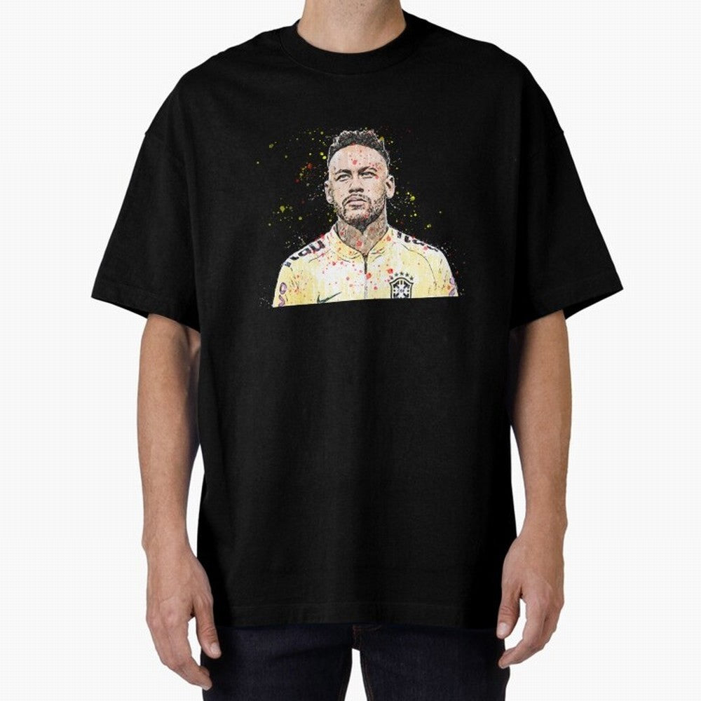 Neymar Neymar Oversized T-Shirt Feel the Trophy Chase of the FIFA World Cup 2026 Journey through Haaland Highlights, Brazil Pride, Football Passion, Legendary Performances, Festival Vibes and Supporter Community; Ideal for Football Dads, Football