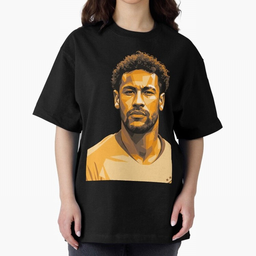Neymar Oversized T-Shirt Represent FIFA World Cup 2026 USA Canada Mexico for Fans of CR7 and France and Portugal, Bringing Football Passion, Legendary Performances, Festival Vibes and Supporter Community; Ideal for Fans Who Follow Messi, Cristiano