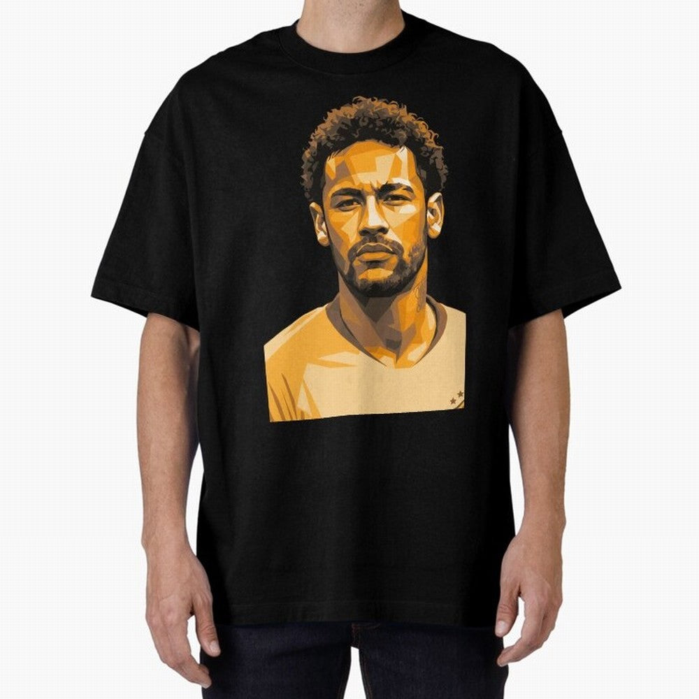 Neymar Oversized T-Shirt Represent FIFA World Cup 2026 USA Canada Mexico for Fans of CR7 and France and Portugal, Bringing Football Passion, Legendary Performances, Festival Vibes and Supporter Community; Ideal for Fans Who Follow Messi, Cristiano