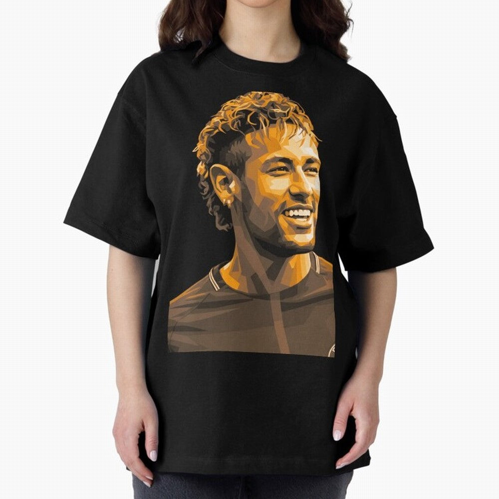 Neymar Oversized T-Shirt Celebrate Classic Football Spirit in FIFA World Cup 2026 USA Canada Mexico Spirit, with Spain and Netherlands, Messi and Cristiano Ronaldo, Supporter Pride, Iconic Celebrations, Legendary Names and Global Match Day Energy;
