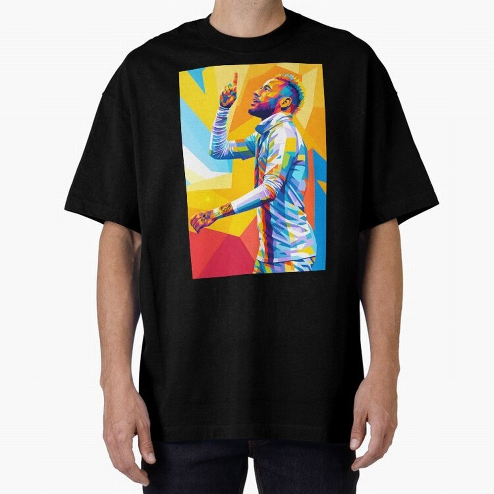 Neymar Pop Art Oversized T-Shirt Wear the Spirit of FIFA World Cup 2026 Highlighting CR7, England and Germany Energy, Global Supporter Spirit, Legendary Goals, National Colors and Tournament Celebration; Made for Collectors Who Enjoy Iconic