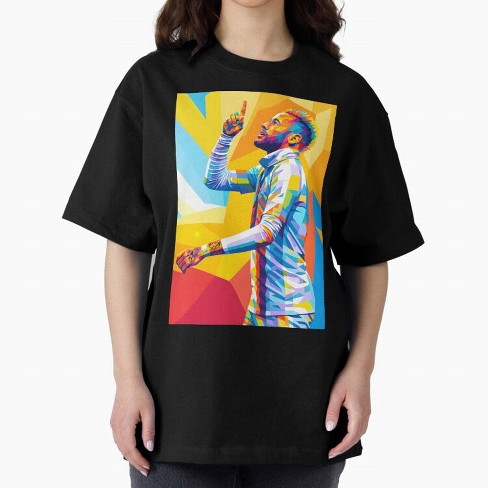 Neymar Pop Art Oversized T-Shirt Wear the Spirit of FIFA World Cup 2026 Highlighting CR7, England and Germany Energy, Global Supporter Spirit, Legendary Goals, National Colors and Tournament Celebration; Made for Collectors Who Enjoy Iconic