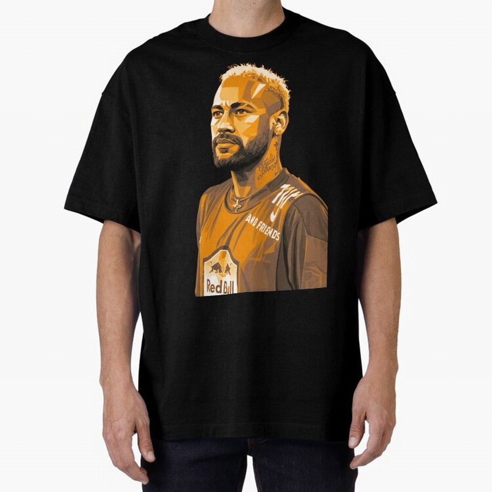 Neymar Oversized T-Shirt Celebrate Fan Culture around Match Day Hype around FIFA World Cup 2026 Group Stage, Messi, Neymar and Mbappe, Spain, Worldwide Fan Energy, Dramatic Goals, Stadium Lights and Championship Celebrations; Made for Die Hard
