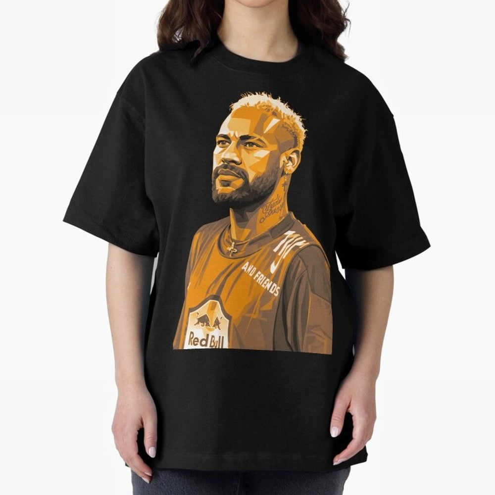 Neymar Oversized T-Shirt Celebrate Fan Culture around Match Day Hype around FIFA World Cup 2026 Group Stage, Messi, Neymar and Mbappe, Spain, Worldwide Fan Energy, Dramatic Goals, Stadium Lights and Championship Celebrations; Made for Die Hard