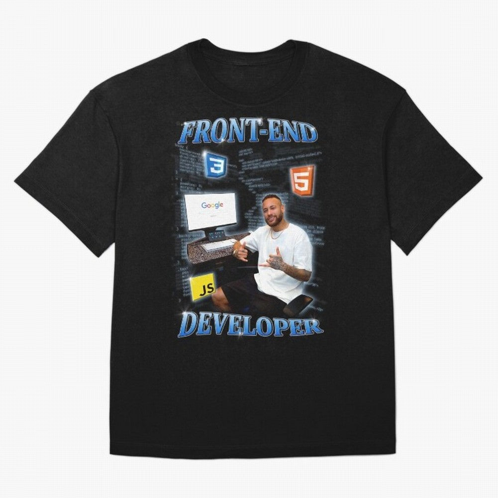 Front-end Developer Neymar - English Classic T-Shirt Wear the Spirit of FIFA World Cup 2026 Spirit, Highlighting England and Germany, CR7, Supporter Pride, Iconic Celebrations, Legendary Names and Global Match Day Energy; Ideal for Football Dads,