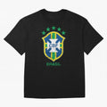 Brasil Soccer Flag Team Brazil Support Gift Classic T-Shirt Bring International Match Energy to FIFA World Cup 2026 for Fans of CR7 and Argentina, Bringing Vintage Soccer Flavor, Modern Football Stars, National Flags and Final Night Emotion;