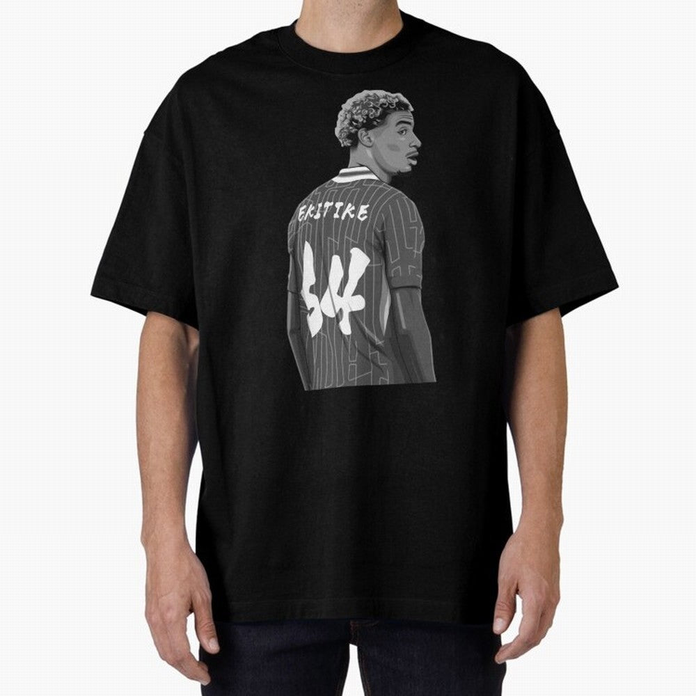 Hugo Ekitike Black and White Version Classic T-Shirt Bring FIFA World Cup 2026 Group Stage for Fans of Messi and Argentina, France and Brazil, Bringing Championship Spirit, Famous Goals, Roaring Crowds and International Football Unity; Ideal for