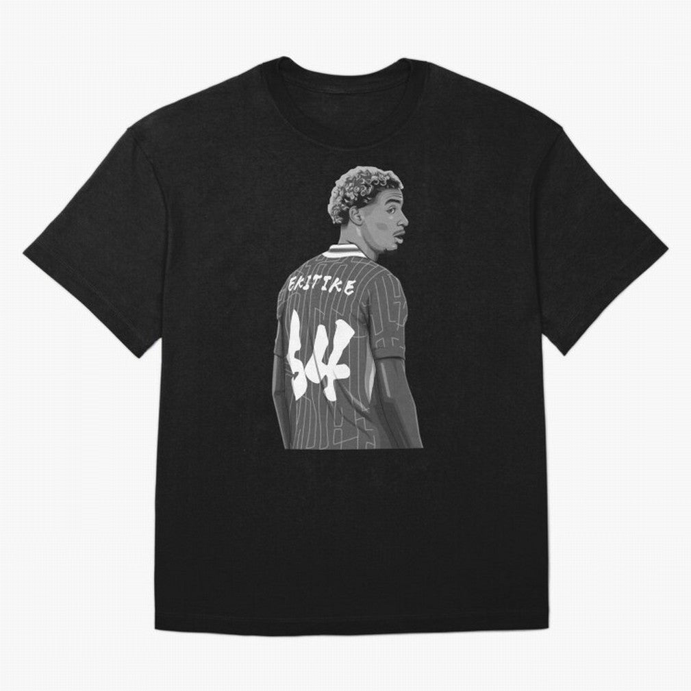 Hugo Ekitike Black and White Version Classic T-Shirt Bring FIFA World Cup 2026 Group Stage for Fans of Messi and Argentina, France and Brazil, Bringing Championship Spirit, Famous Goals, Roaring Crowds and International Football Unity; Ideal for