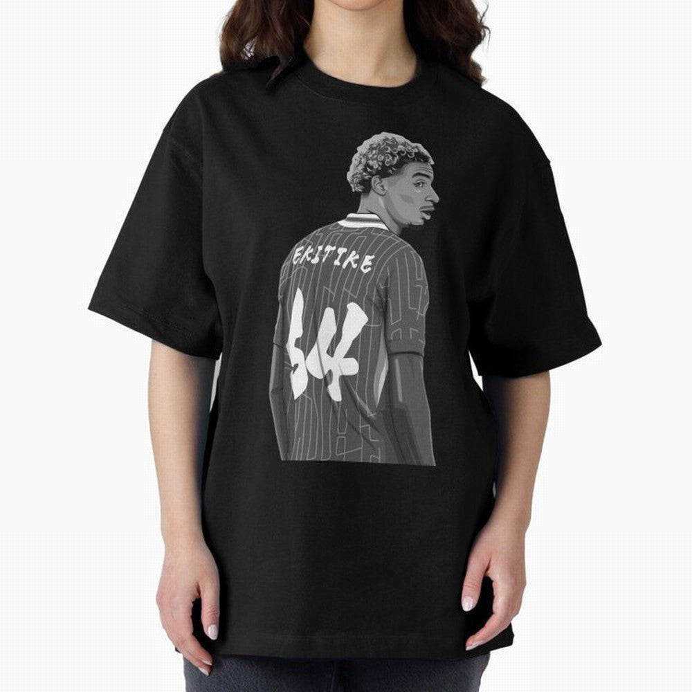 Hugo Ekitike Black and White Version Classic T-Shirt Bring FIFA World Cup 2026 Group Stage for Fans of Messi and Argentina, France and Brazil, Bringing Championship Spirit, Famous Goals, Roaring Crowds and International Football Unity; Ideal for