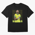 Neymar Brazil Design Oversized T-Shirt Carry National Pride through Match Day Hype around FIFA World Cup 2026 Group Stage, Cristiano Ronaldo, Haaland and CR7, France, Match Day Excitement, Supporter Culture, Golden Goals and Global Football