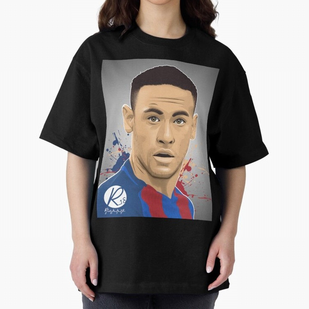 NEYMAR Oversized T-Shirt Represent Fans Who Live for FIFA World Cup 2026 Group Stage Spirit, Filled with England, France and Netherlands, Cristiano Ronaldo, Tournament Hype, Historic Matchups, Family Viewing Parties and Global Sports Pride; Ideal