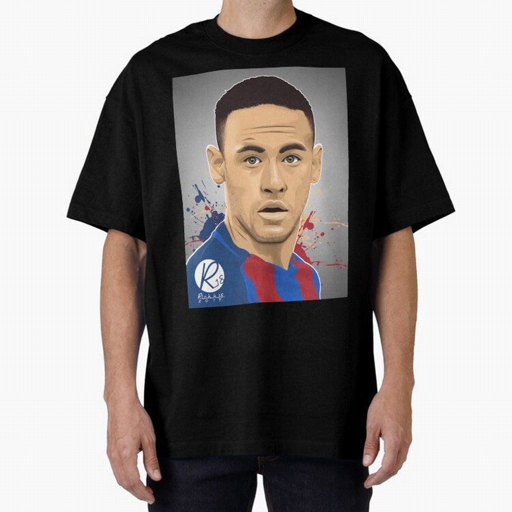 NEYMAR Oversized T-Shirt Represent Fans Who Live for FIFA World Cup 2026 Group Stage Spirit, Filled with England, France and Netherlands, Cristiano Ronaldo, Tournament Hype, Historic Matchups, Family Viewing Parties and Global Sports Pride; Ideal