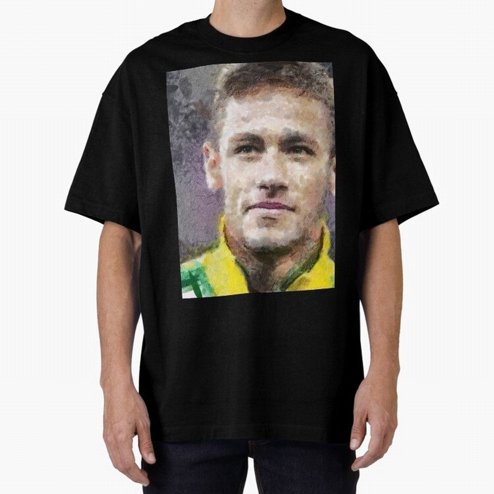Neymar Oversized T-Shirt Celebrate Classic Football Spirit in FIFA World Cup 2026 Group Stage for Fans of Messi, CR7 and Mbappe and Spain, Bringing Fan Favorite Moments, National Team Passion, Big Match Drama and Soccer History; Ideal for Fans Who