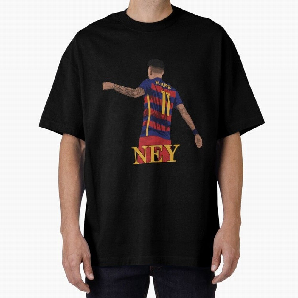 Neymar Oversized T-Shirt Represent the Passion of FIFA World Cup 2026 USA Canada Mexico for Fans of Messi, CR7 and Mbappe and England, France and Netherlands, Bringing Global Supporter Spirit, Legendary Goals, National Colors and Tournament
