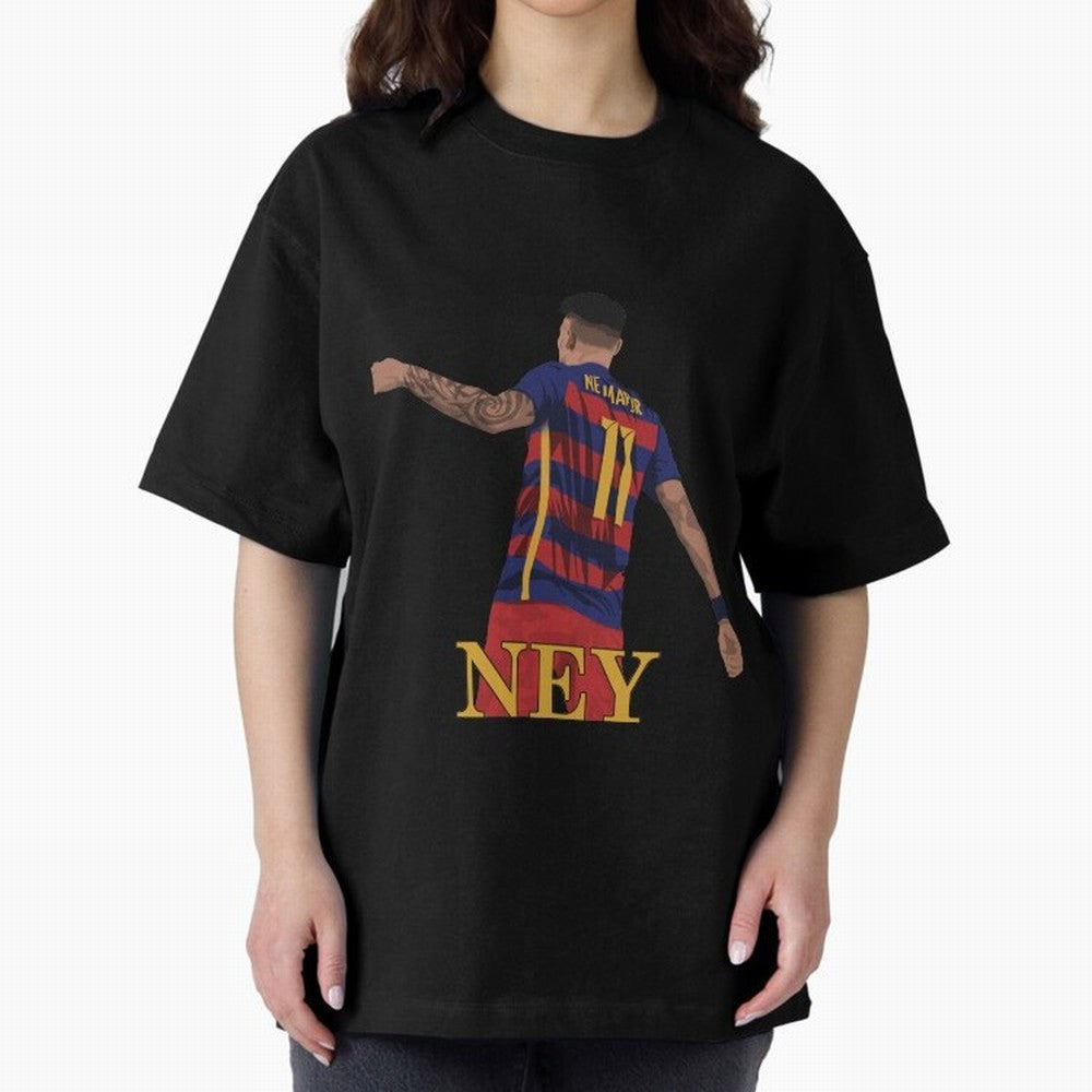 Neymar Oversized T-Shirt Represent the Passion of FIFA World Cup 2026 USA Canada Mexico for Fans of Messi, CR7 and Mbappe and England, France and Netherlands, Bringing Global Supporter Spirit, Legendary Goals, National Colors and Tournament