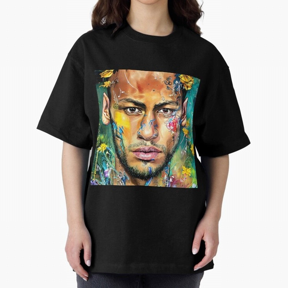 Neymar Oversized T-Shirt Represent Football Lovers during the FIFA World Cup 2026 Journey through Messi and Cristiano Ronaldo Highlights, Germany Pride, Game Day Rituals, Football Legends, Country Pride and the Road to the Final; Perfect for People