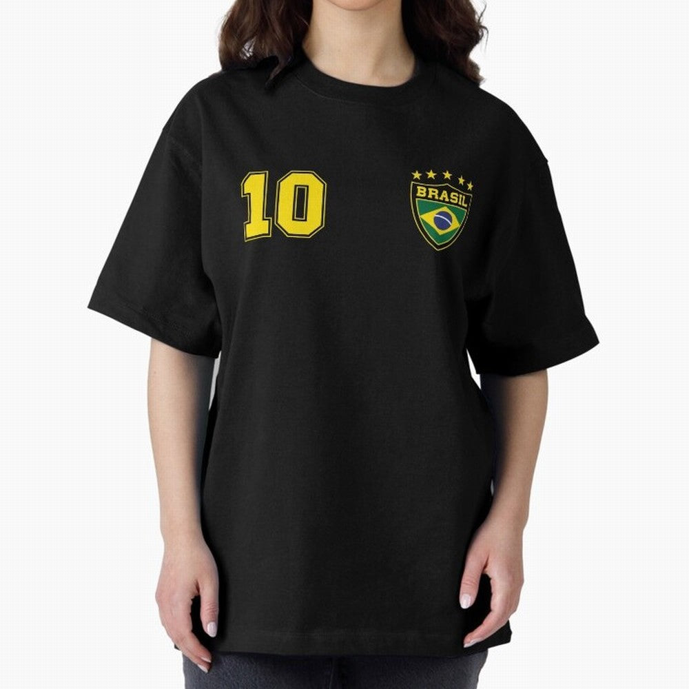 Classic Brasil Soccer No. 10 Brazil World Jersey Cup T Shirt Essential T-Shirt Celebrate the Magic of FIFA World Cup 2026 USA Canada Mexico Connected to Neymar, Haaland and Cristiano Ronaldo, Portugal, Spain and Germany Energy, Football History,