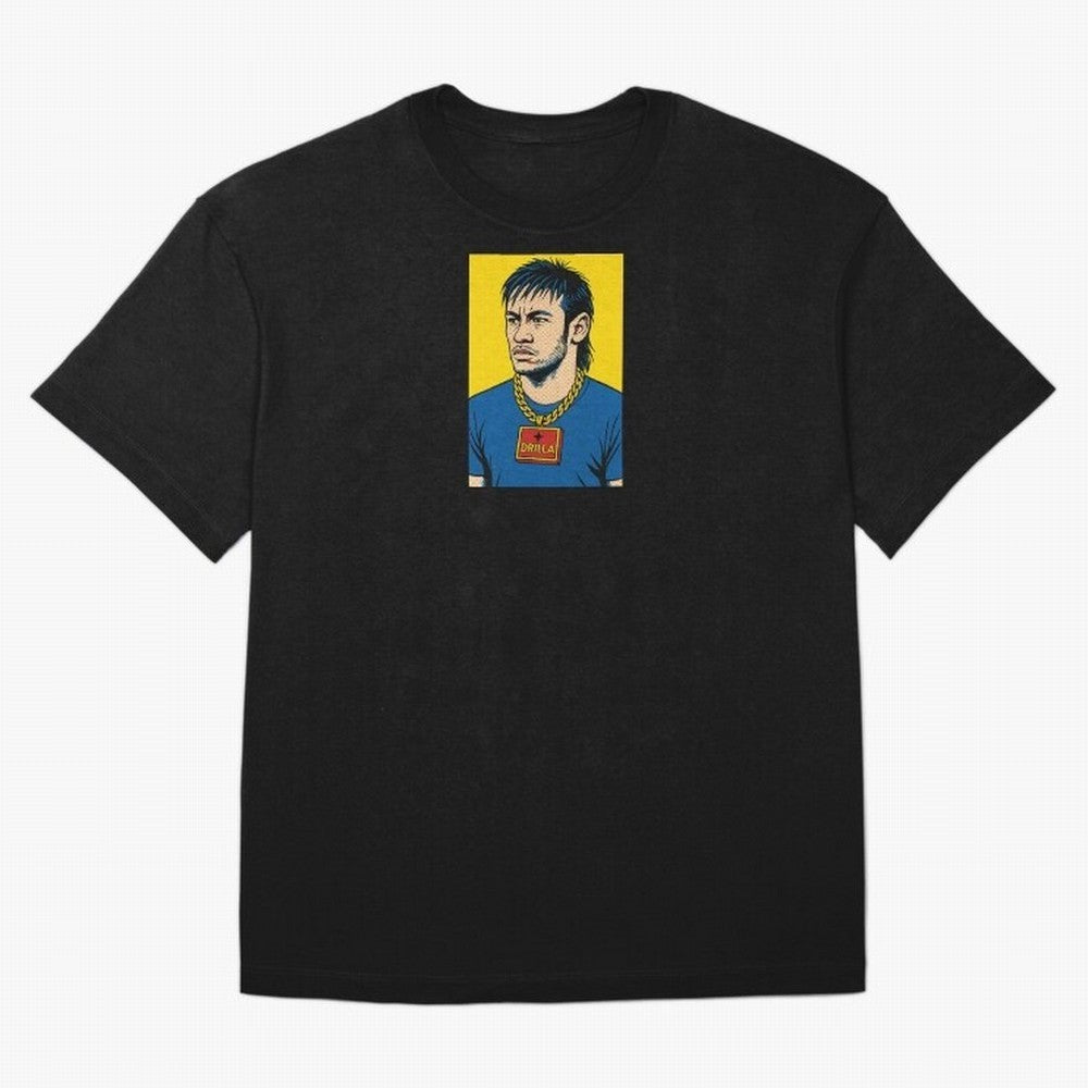 Drilla Clothing Neymar Popart Print T Shirt Oversized T-Shirt Enjoy Match Day Hype around FIFA World Cup 2026 Group Stage, Cristiano Ronaldo, France and Portugal, Football History, Final Match Energy, Crowd Noise and Once in a Lifetime Moments;