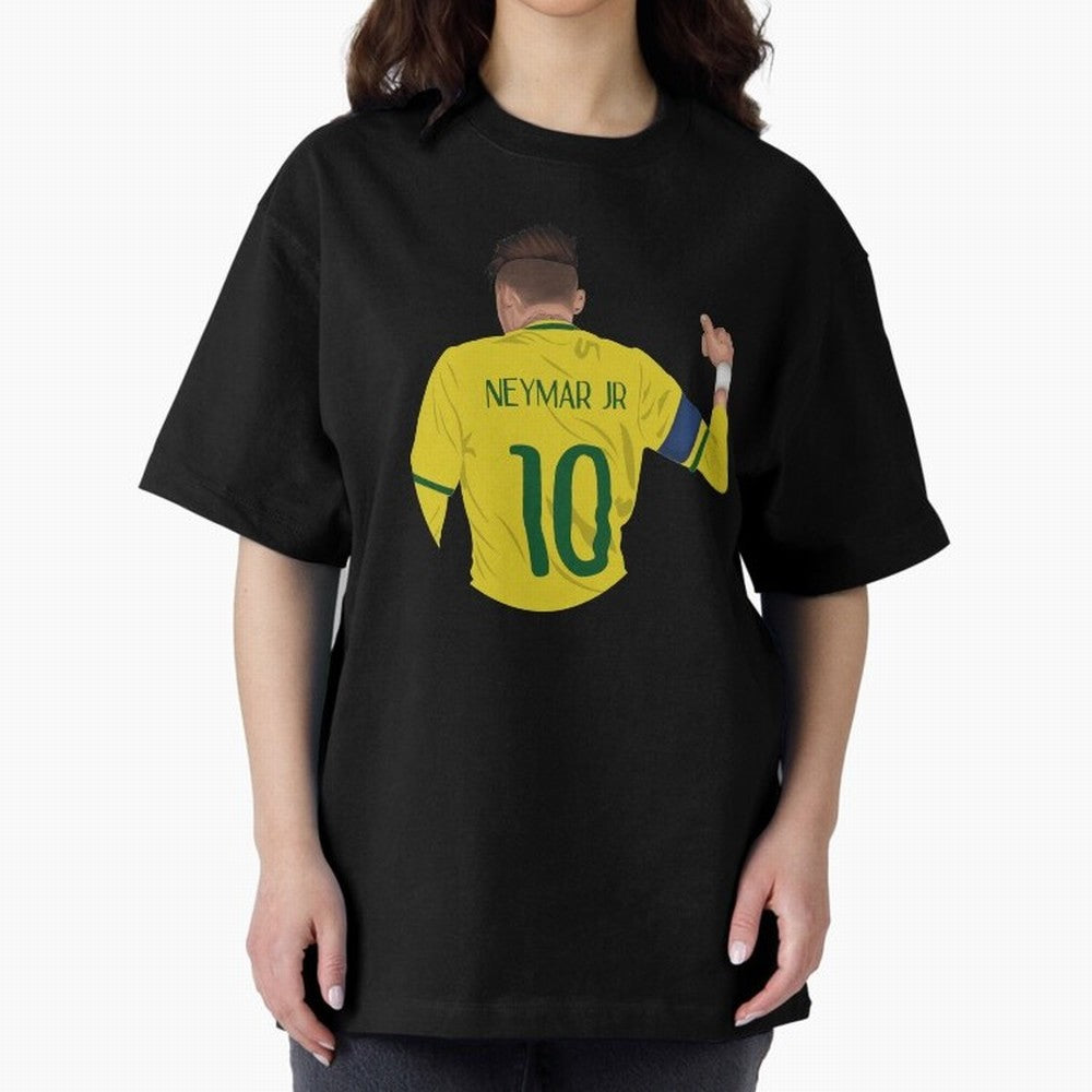 Neymar Junior Oversized T-Shirt Celebrate the Road through FIFA World Cup 2026 Group Stage Spirit, Connected to Argentina, France and Brazil, Cristiano Ronaldo, Haaland and CR7, Worldwide Fan Energy, Dramatic Goals, Stadium Lights and Championship