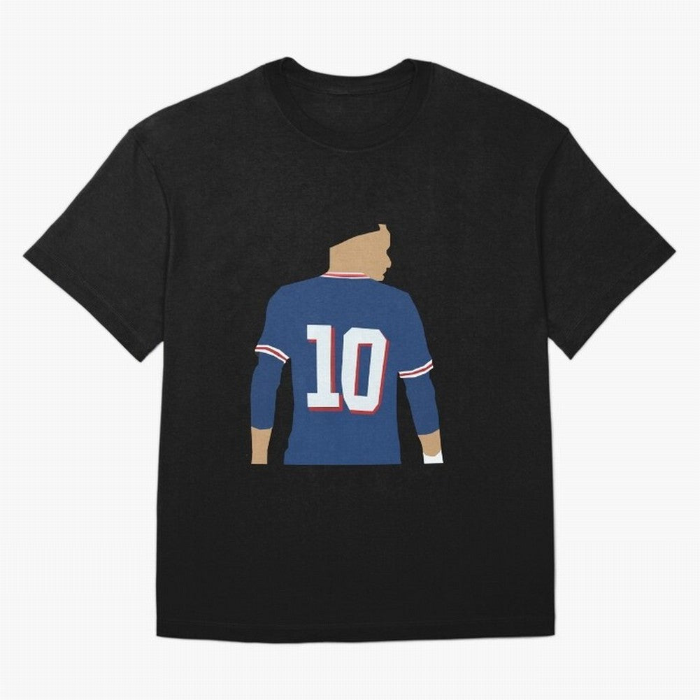 the number 10 Oversized T-Shirt Feel International Energy from the FIFA World Cup 2026 Journey through Mbappe and Neymar Highlights, Netherlands Pride, Football Festival Excitement, Trophy Ambitions, Country Rivalries and Star Player Buzz; Created