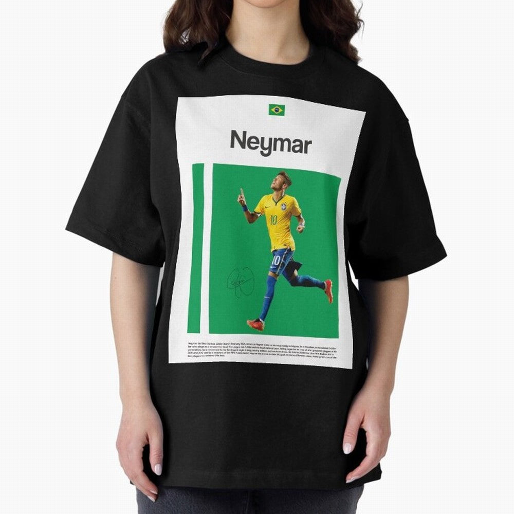 Neymar poster Classic T-Shirt Support Your Favorite Stars during FIFA World Cup 2026 Group Stage for Fans of Messi and Cristiano Ronaldo and Argentina, Bringing Championship Spirit, Famous Goals, Roaring Crowds and International Football Unity;