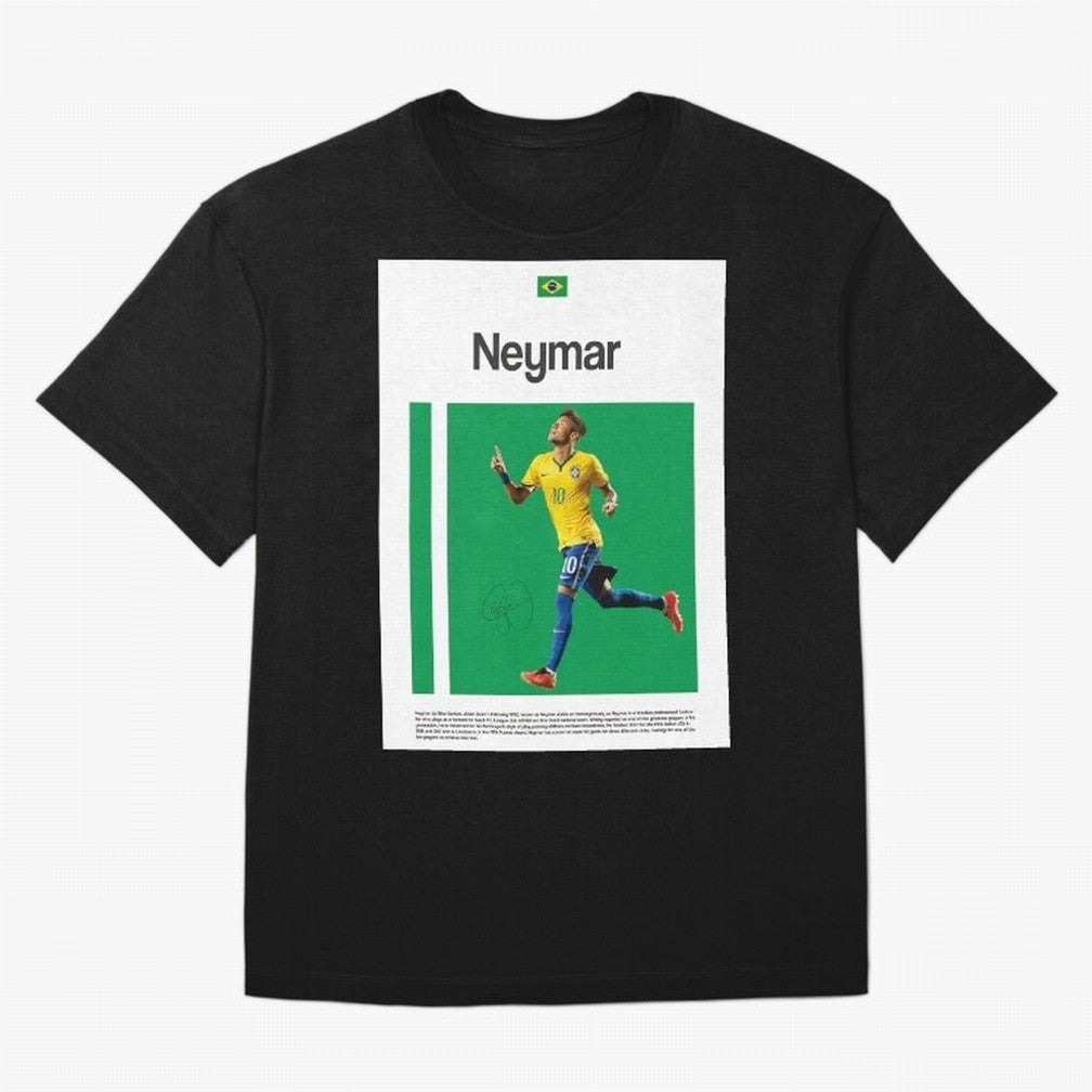Neymar poster Classic T-Shirt Support Your Favorite Stars during FIFA World Cup 2026 Group Stage for Fans of Messi and Cristiano Ronaldo and Argentina, Bringing Championship Spirit, Famous Goals, Roaring Crowds and International Football Unity;