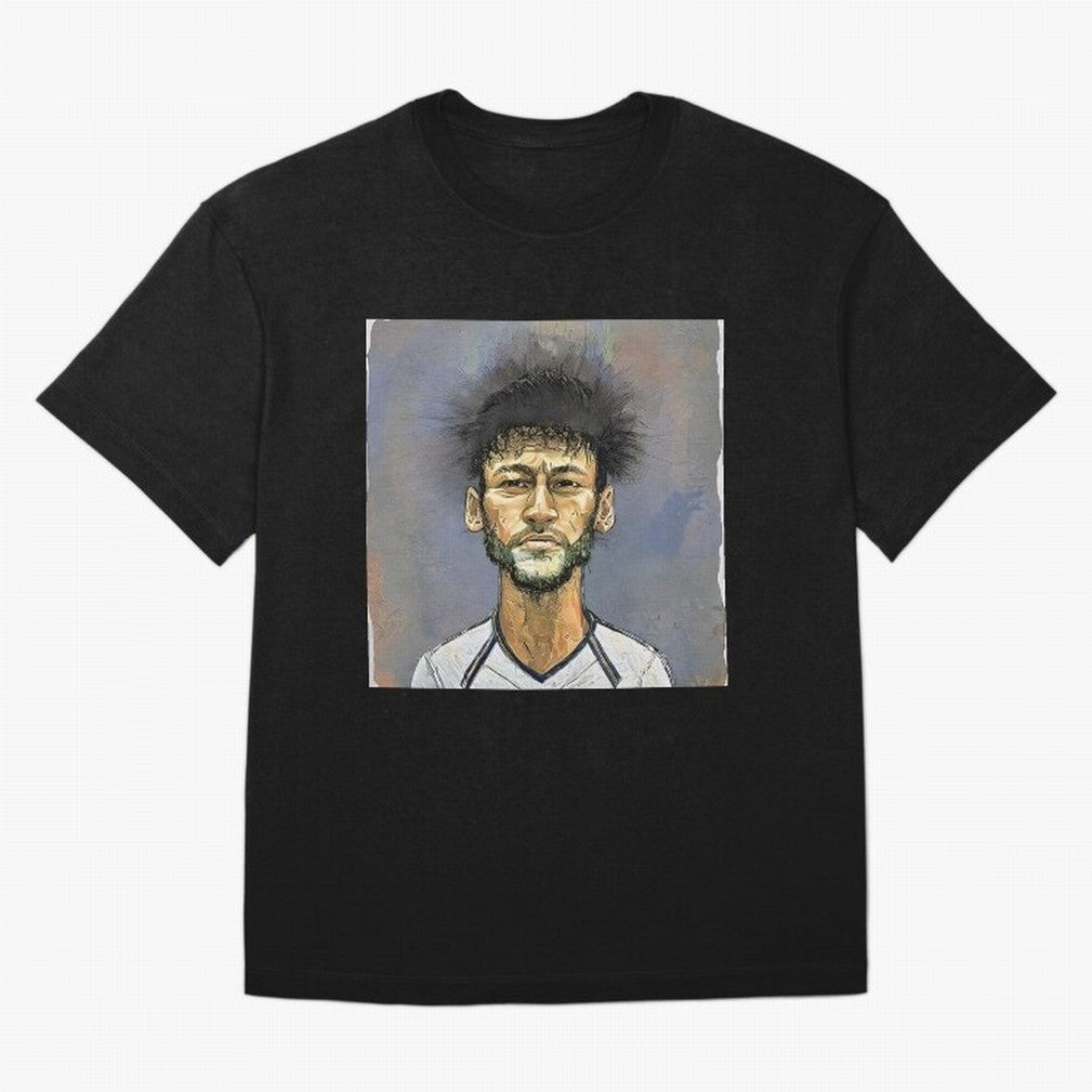 Portrait of neymar Oversized T-Shirt Stand with the FIFA World Cup 2026 Group Stage Journey through Haaland and Mbappe Highlights, Portugal Pride, Stadium Chants, National Pride, Trophy Dreams and Unforgettable Football Memories; Great for