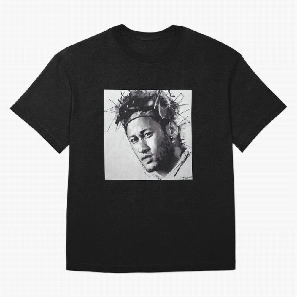 black and white Neymar Classic T-Shirt Fuel Your Fan Pride for FIFA World Cup 2026 Group Stage Celebrating Neymar, Haaland and Cristiano Ronaldo, Netherlands Energy, Match Day Excitement, Supporter Culture, Golden Goals and Global Football Passion;