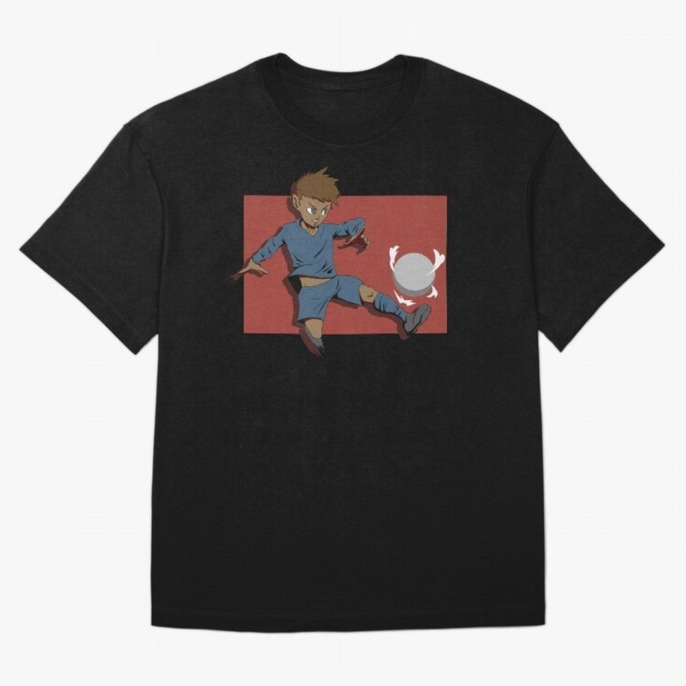Footballer in action Oversized T-Shirt Honor the Beautiful Game during Global Football Passion for FIFA World Cup 2026 USA Canada Mexico, with Neymar, Haaland and Cristiano Ronaldo, France, Retro Football Energy, Iconic Rivalries, Trophy Chase
