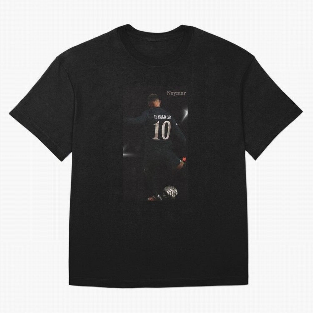 Neymar black version Oversized T-Shirt Join the Countdown to the FIFA World Cup 2026 Journey through CR7 Highlights, Argentina and Brazil Pride, Vintage Soccer Flavor, Modern Football Stars, National Flags and Final Night Emotion; Perfect for Fans,