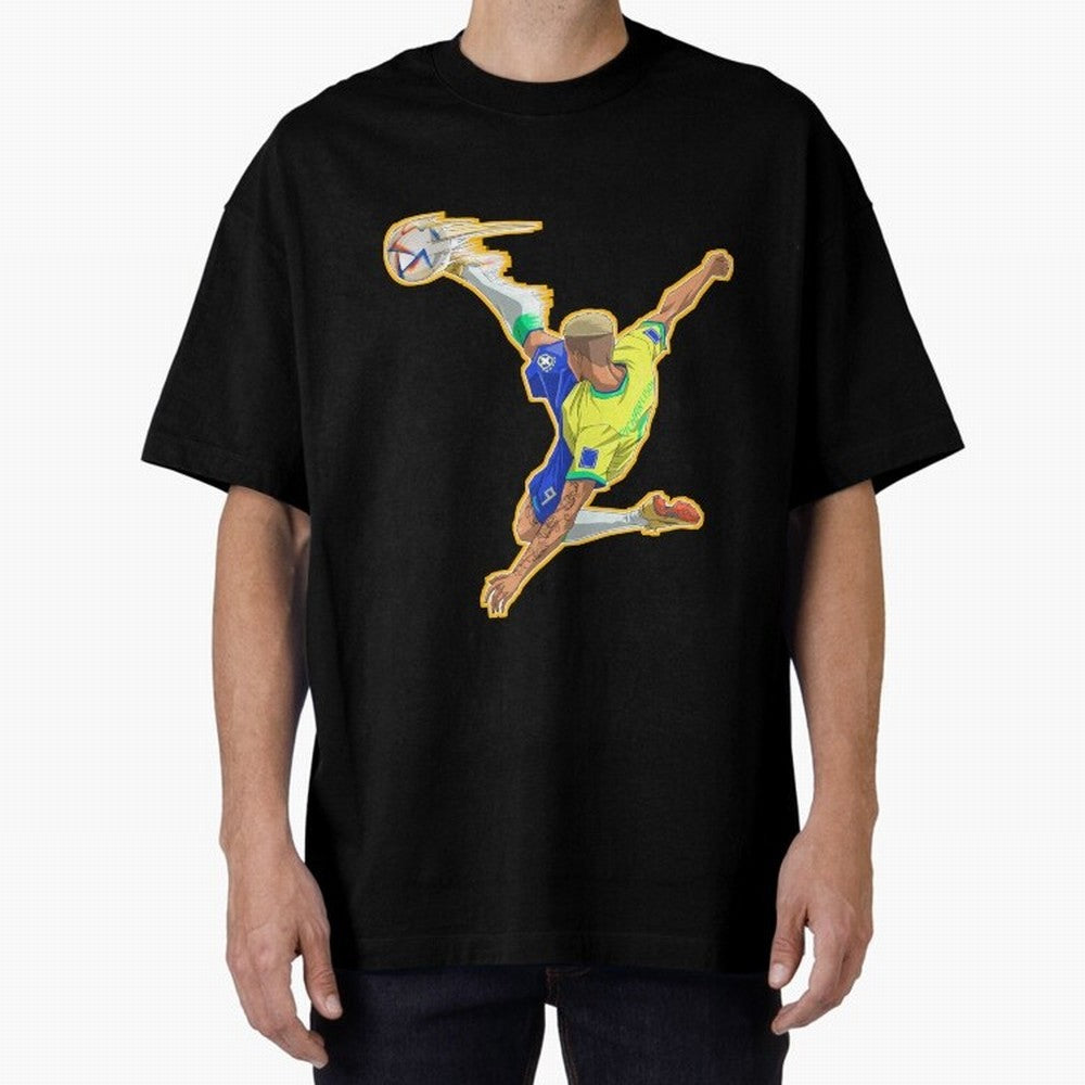 Richarlison Anime Goal Essential T-Shirt Join the Global Buzz around FIFA World Cup 2026 Spirit, with Germany, Messi, Match Day Excitement, Supporter Culture, Golden Goals and Global Football Passion; Made for Die Hard Supporters, Soccer Lovers,