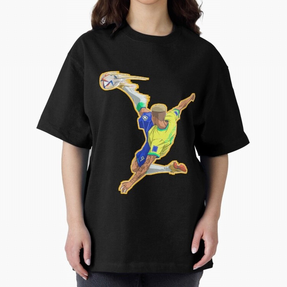 Richarlison Anime Goal Essential T-Shirt Join the Global Buzz around FIFA World Cup 2026 Spirit, with Germany, Messi, Match Day Excitement, Supporter Culture, Golden Goals and Global Football Passion; Made for Die Hard Supporters, Soccer Lovers,