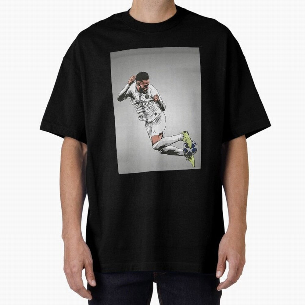 Illustration Neymar Wallpaper Classic T-Shirt Represent Fans Who Live for Match Day Hype around FIFA World Cup 2026 Group Stage, Messi, Neymar and Mbappe, England, Football Festival Excitement, Trophy Ambitions, Country Rivalries and Star Player