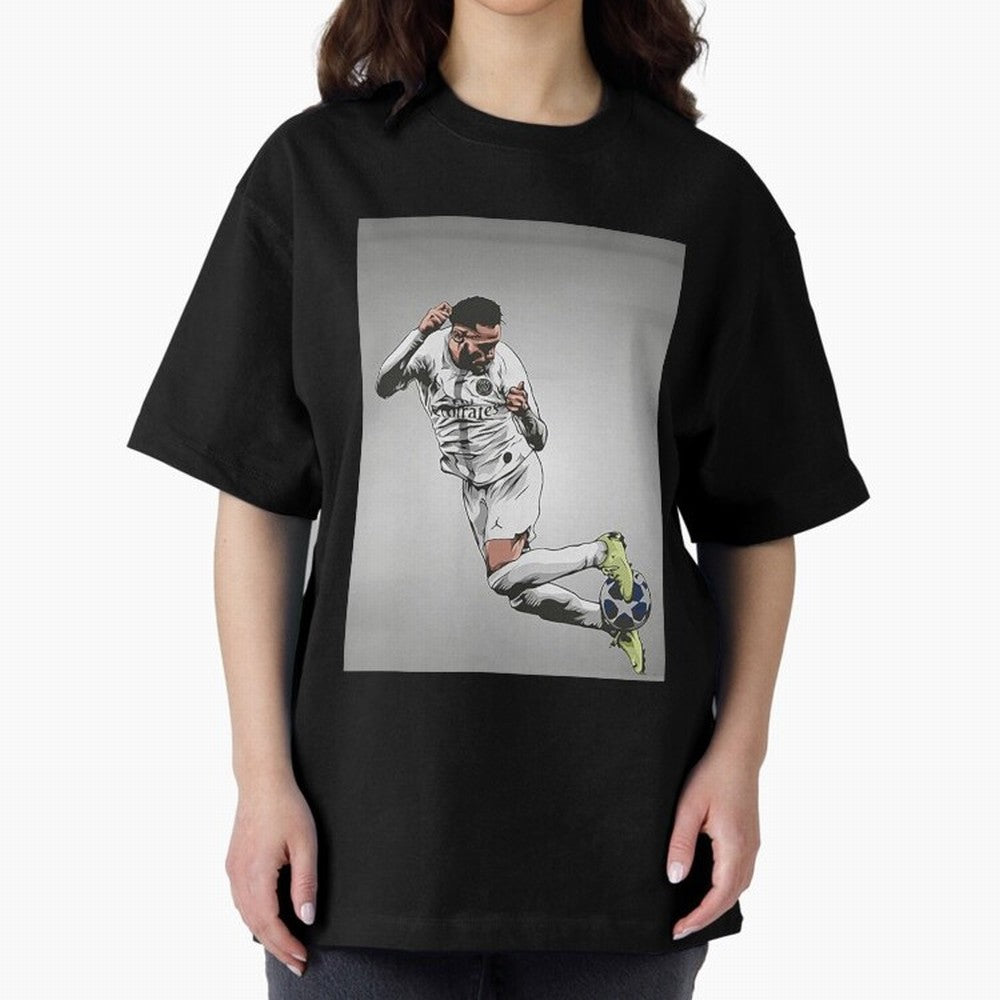 Illustration Neymar Wallpaper Classic T-Shirt Represent Fans Who Live for Match Day Hype around FIFA World Cup 2026 Group Stage, Messi, Neymar and Mbappe, England, Football Festival Excitement, Trophy Ambitions, Country Rivalries and Star Player