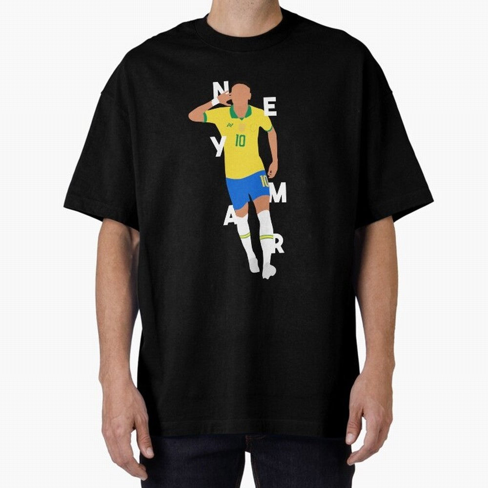 Neymar x Brazil Oversized T-Shirt Bring Match Day Fire to FIFA World Cup 2026 Group Stage Highlighting CR7, Germany Energy, Football Festival Excitement, Trophy Ambitions, Country Rivalries and Star Player Buzz; Created for Match Day Parties,