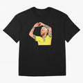 World Cup Neymar Oversized T-Shirt Relive the Noise and Pride of FIFA World Cup 2026 for Fans of Messi and Cristiano Ronaldo and Argentina and Brazil, Bringing Vintage Soccer Flavor, Modern Football Stars, National Flags and Final Night Emotion;