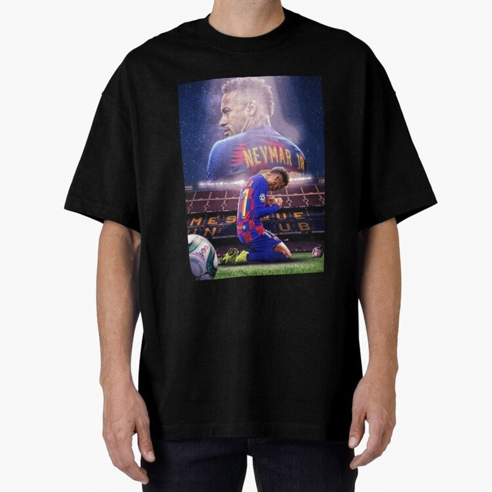 Art Wallpaper Neymar Classic T-Shirt Bring a Vintage Feel to the FIFA World Cup 2026 USA Canada Mexico Journey through Messi and Cristiano Ronaldo Highlights, Portugal Pride, Sports Nostalgia, International Competition, Famous Players and